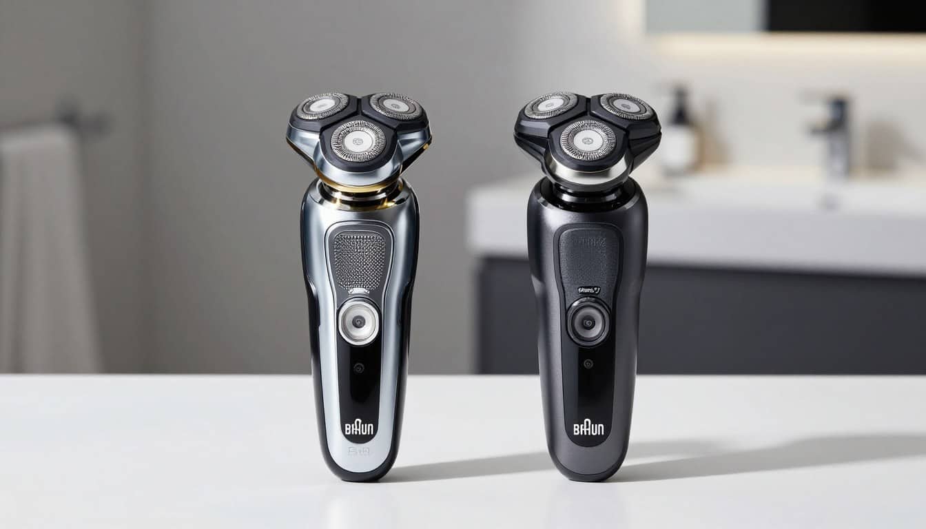 Braun Series 5 vs Series 7 electric shavers side by side comparison