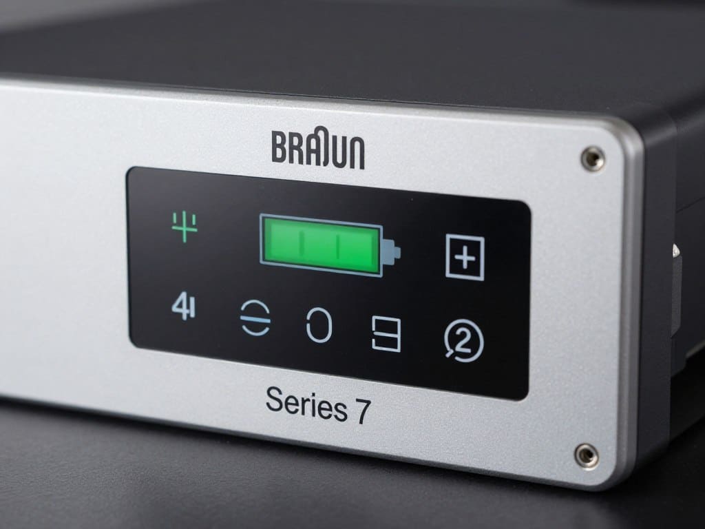 Braun Series 7 LED display and control interface Braun Series 7 LED display and control interface