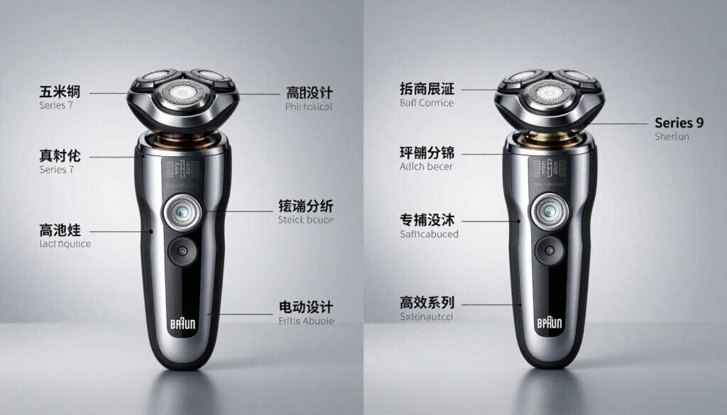 Braun Series 7 and Series 9 comparison highlighting key features Braun Series 7 and Series 9 comparison highlighting key features