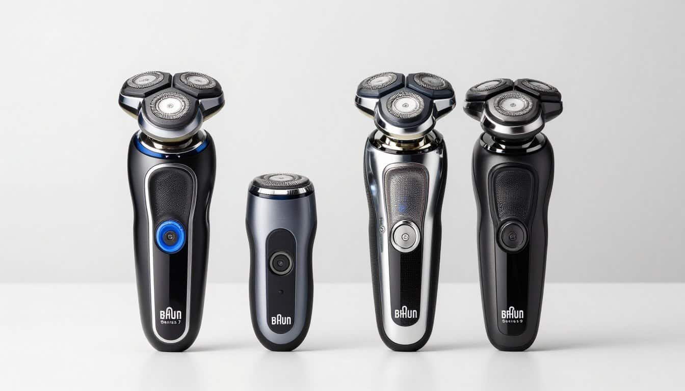 Braun Series 7 vs Series 9 electric shavers side by side comparison