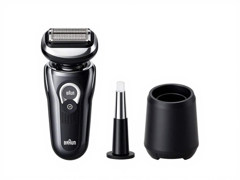 Braun shaver replacement cassette and cleaning cartridge Braun shaver replacement cassette and cleaning cartridge