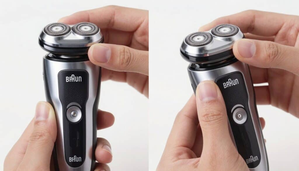 Cleaning and maintaining Braun electric shaver step by step Cleaning and maintaining Braun electric shaver step by step