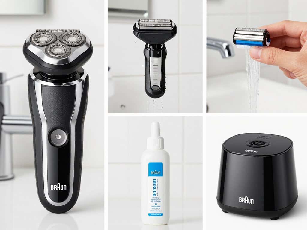 Cleaning and maintaining Braun electric shaver