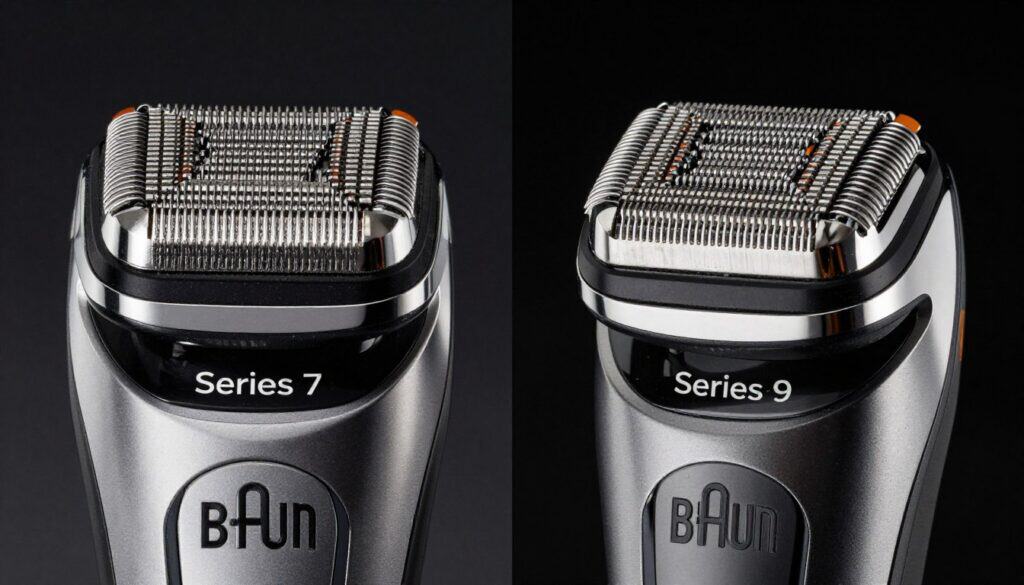 Comparison of Braun Series 7 and Series 9 shaving heads Comparison of Braun Series 7 and Series 9 shaving heads