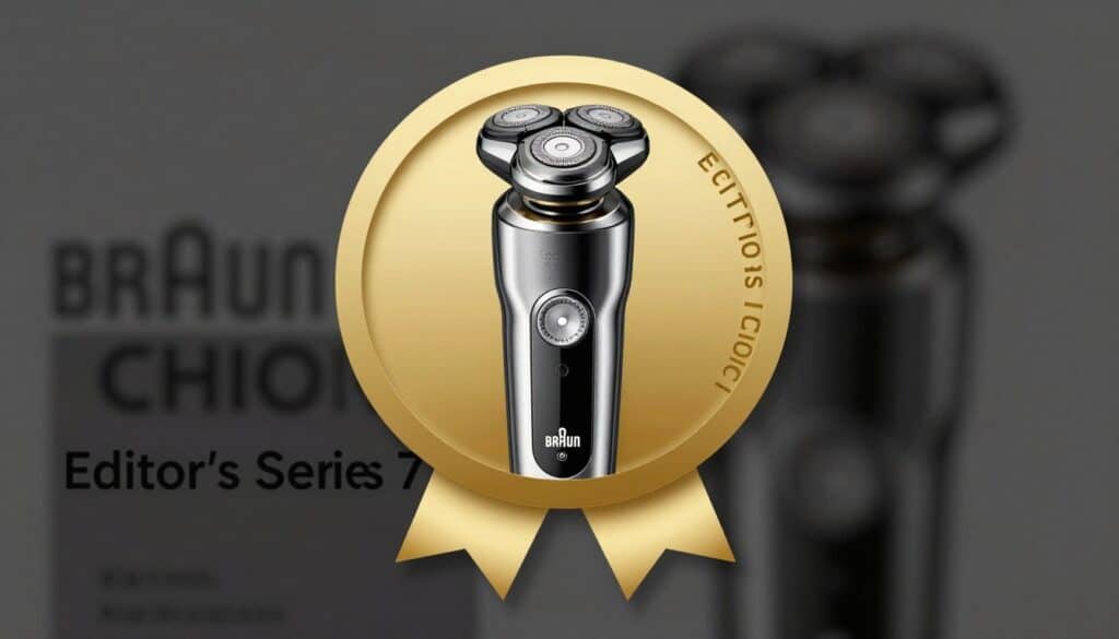 Editor's Choice award badge for Braun Series 7