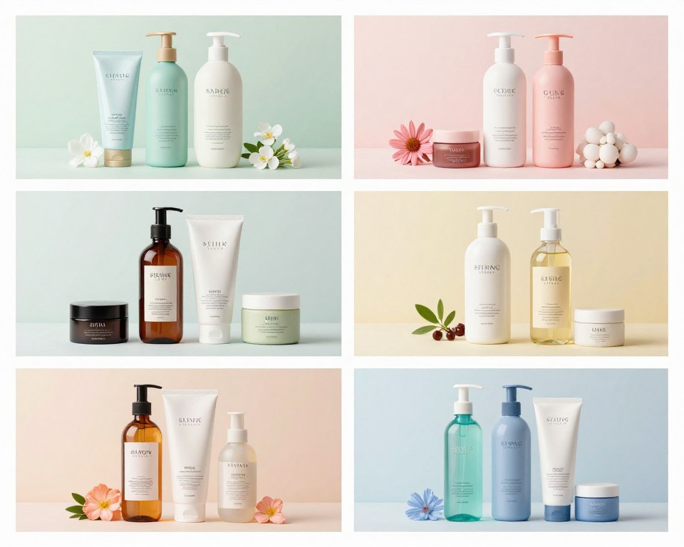 Four-season hair care product adjustments showing different routines throughout the year