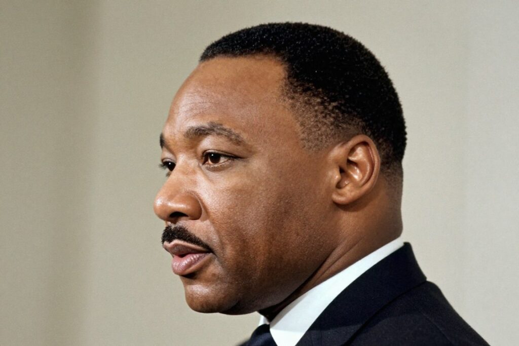 Martin Luther King Jr. classic side part hairstyle Martin Luther King Jr. classic side part hairstyle