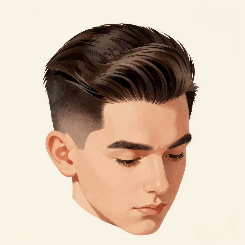 Short professional top section hairstyle Short professional top section hairstyle