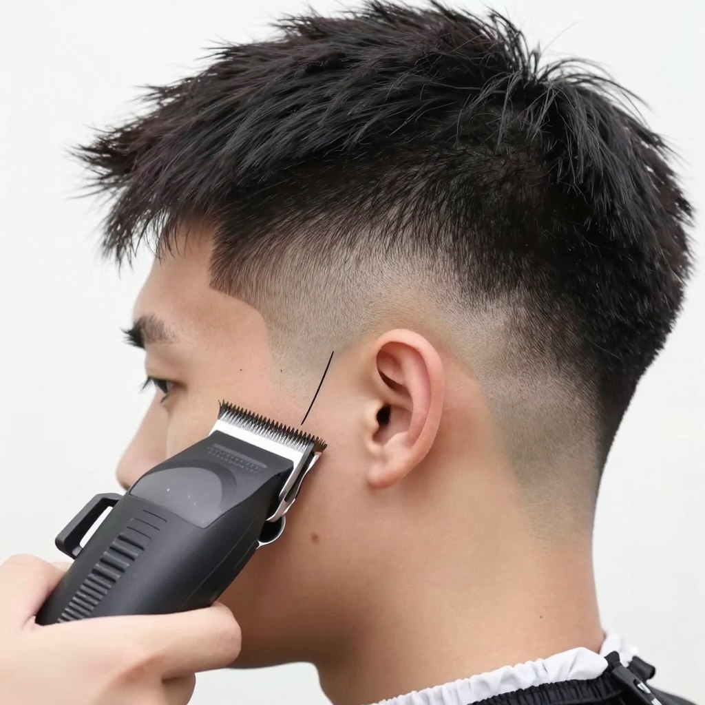 Tapered sides haircut technique Tapered sides haircut technique