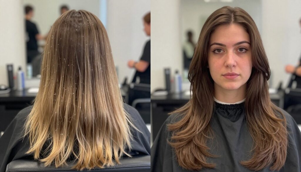 before and after comparison showing mullet styling mistakes corrected before and after comparison showing mullet styling mistakes corrected