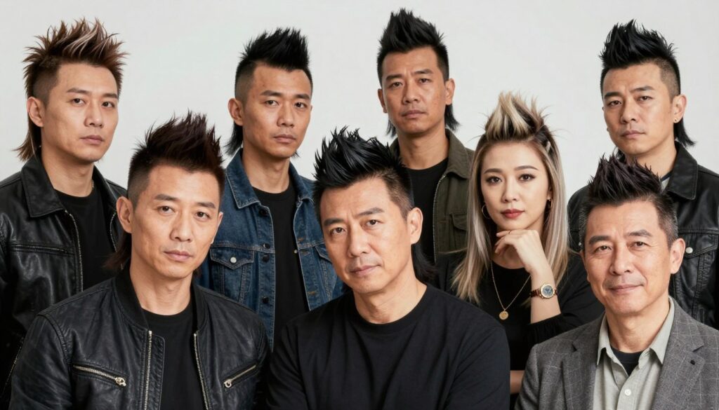 diverse group of people wearing modern mullet hairstyles diverse group of people wearing modern mullet hairstyles
